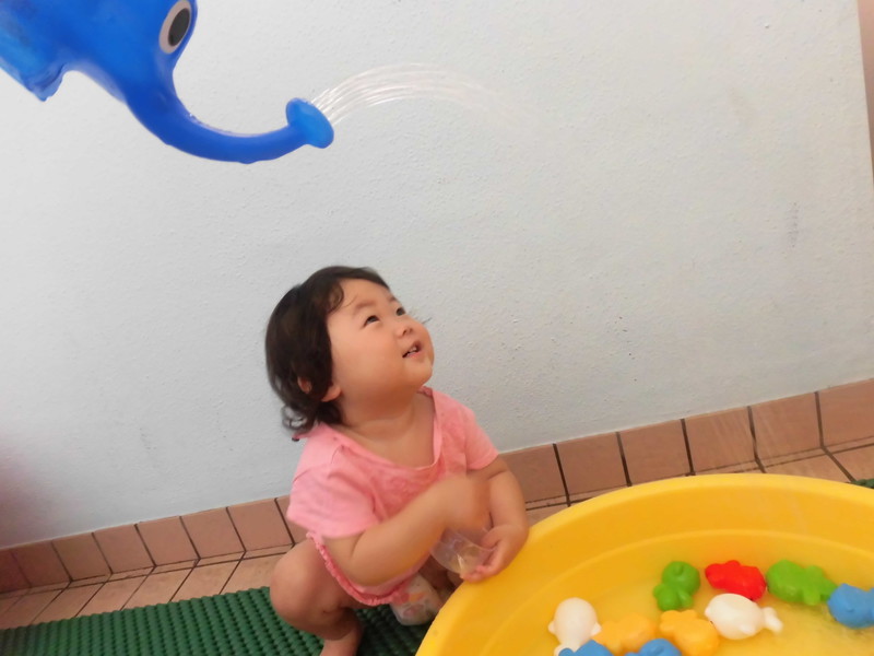  ぞうさんのシャワー気持ち良い🐘💛