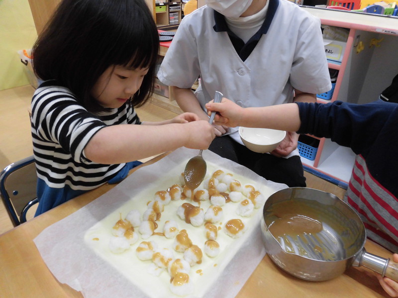  五平餅づくり🍳