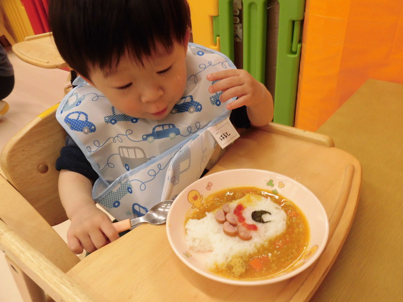  カレーが鯉のぼりになってる👀✨