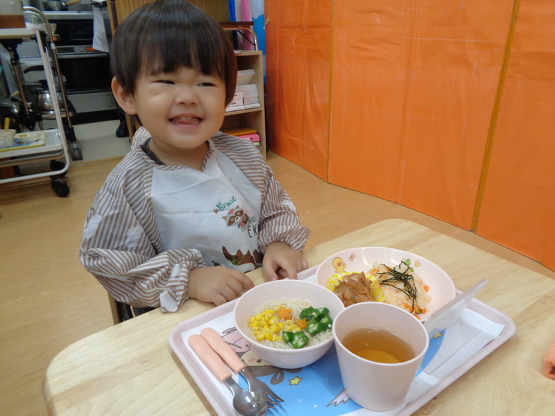  七夕のお給食うれしいね😊🌟