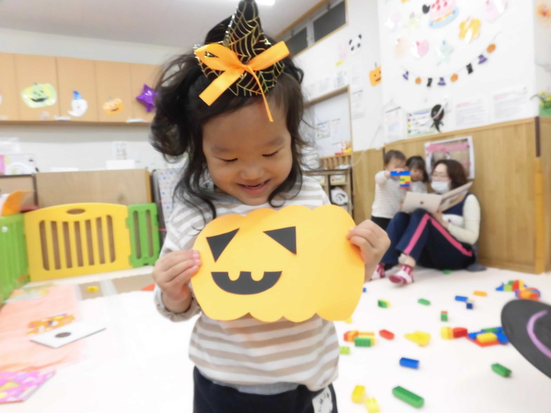  おばけかぼちゃの完成🎃✨