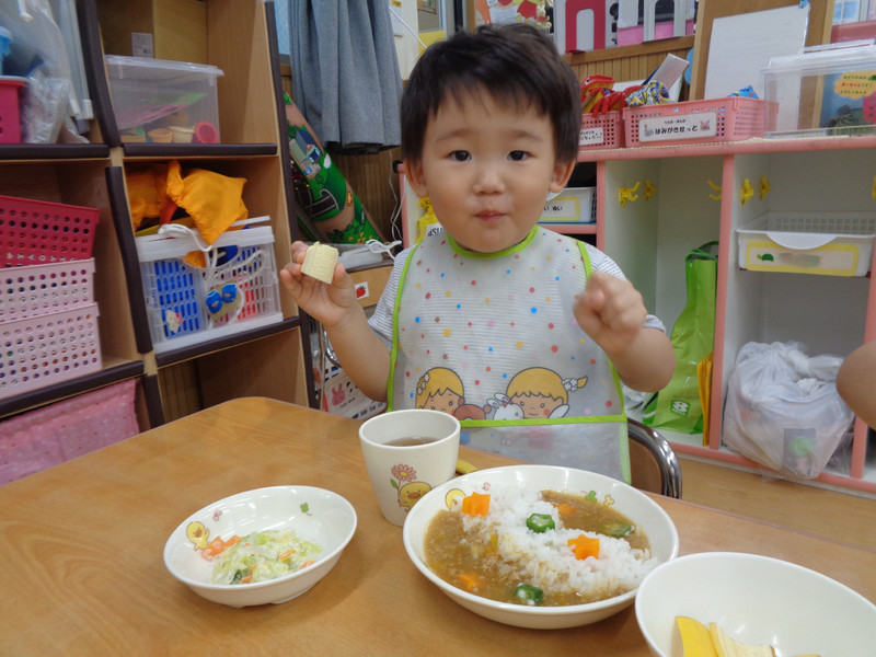 今日の給食は七夕カレー🍛🎋